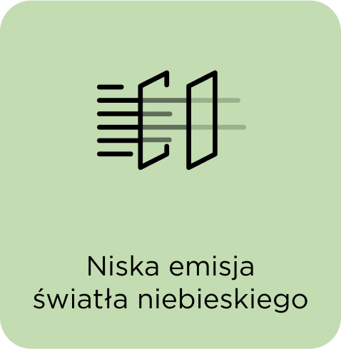 Niska emisja światła niebieskiego
