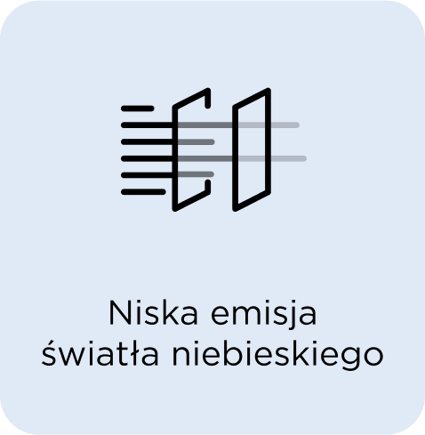Niska emisja światła niebieskiego