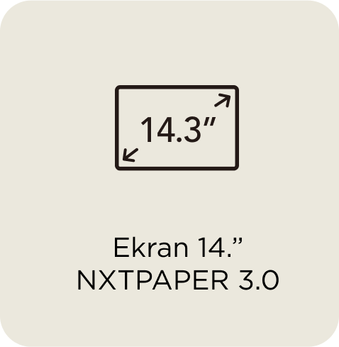 Ekran 14,3 cala NXTPAPER 3.0