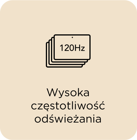 Wysoka częstotliwość odświeżania 120 Hz